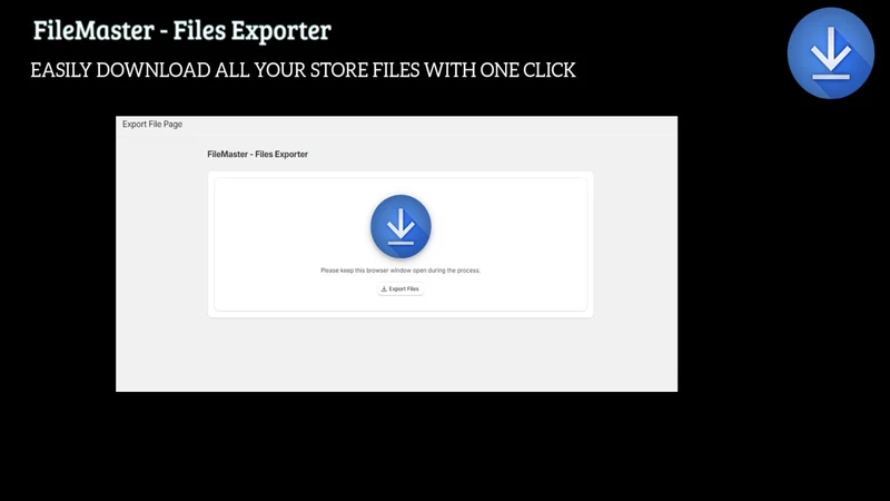 FileMaster ‑ Files Exporter