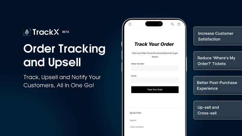 TrackX‑Order Track and Upsell