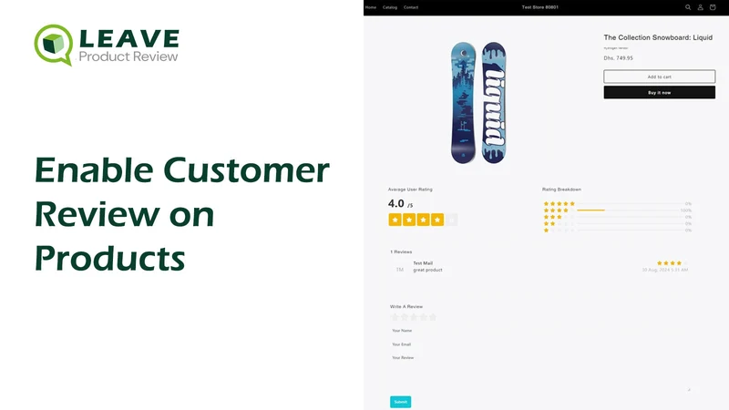 Leave Product Review