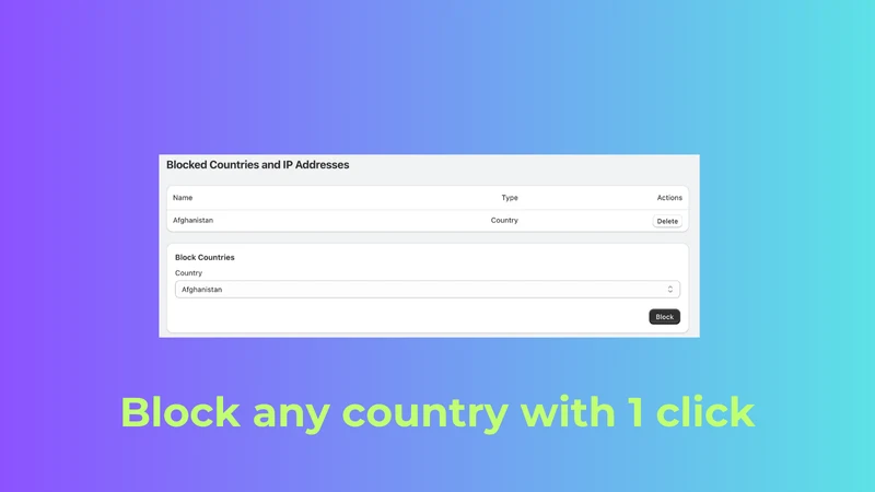 Rocket IP + Country Blocker