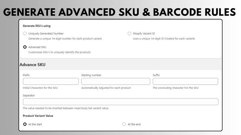 SKU Auto | Bulk SKU Generator