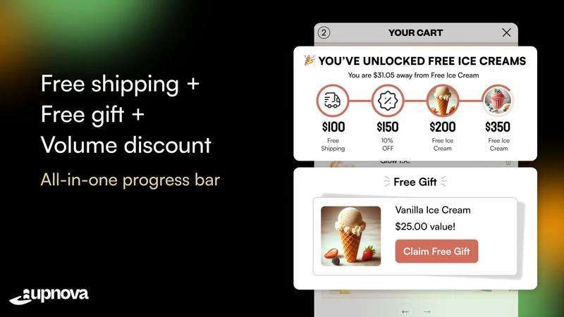 Upnova ‑ Cart Upsell & Offers