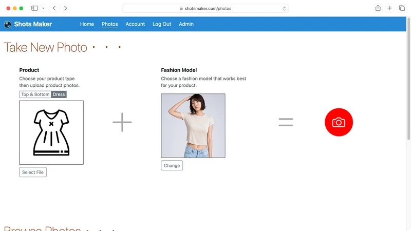 Shots Maker ‑ Easy Photoshoots