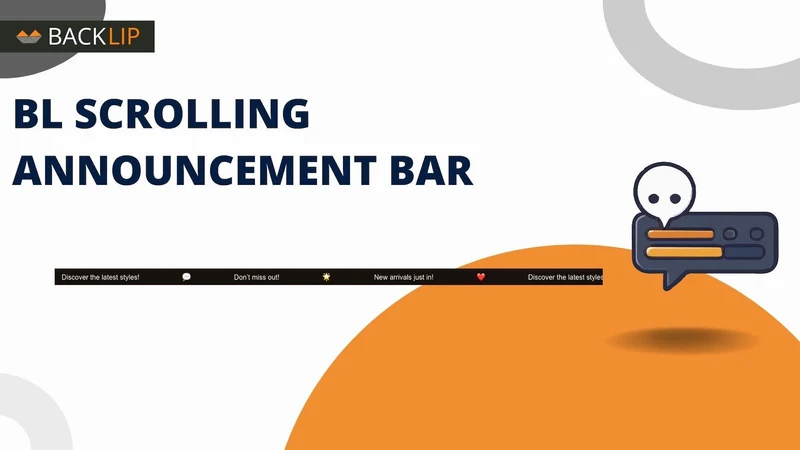 BL Scrolling Announcement Bar