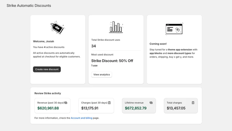Strike Automatic Discounts