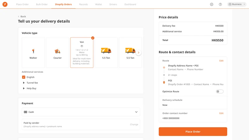 Lalamove E‑Commerce Connector