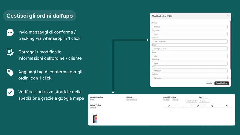 FastX Conferma d’ordine veloce