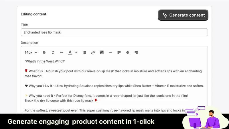 AI SEO: SEO for page & product