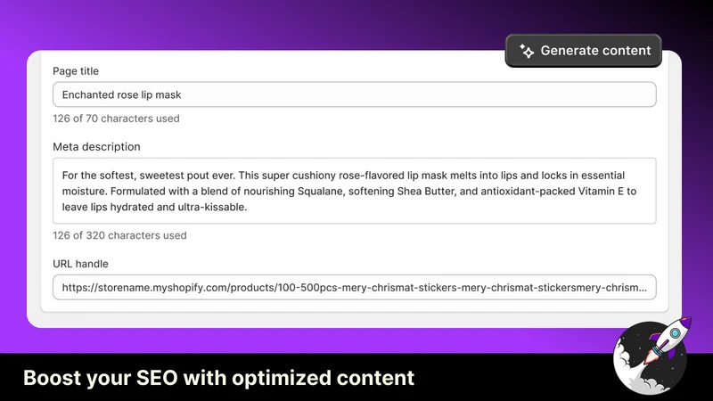 AI SEO: SEO for page & product