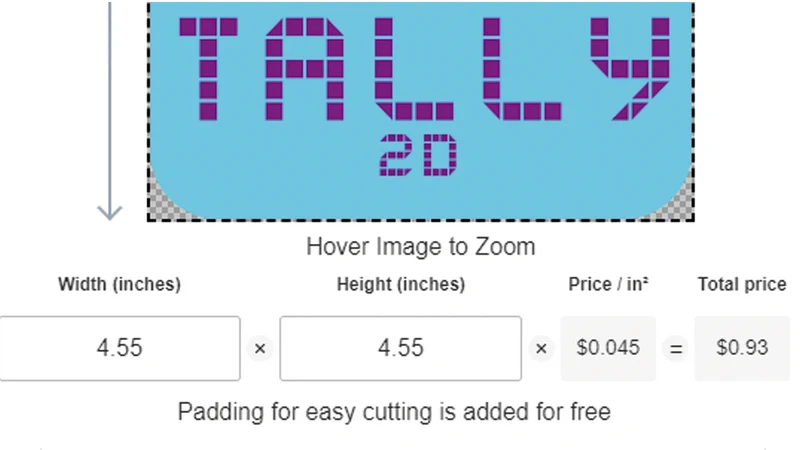 Tally ‑ Auto Sticker & DTF App
