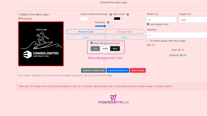 Tally ‑ Auto Sticker & DTF App