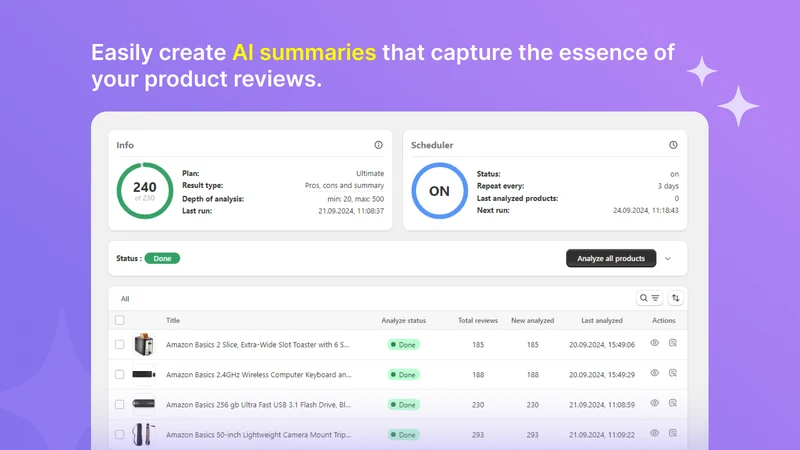 AIRA: AI Reviews Summary