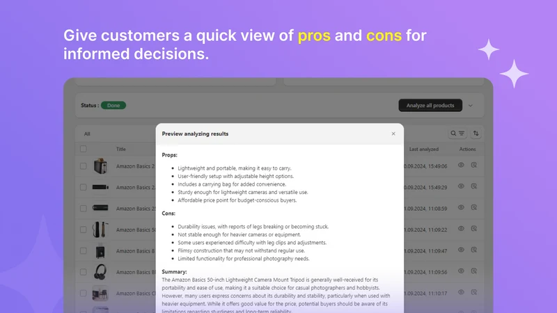 AIRA: AI Reviews Summary