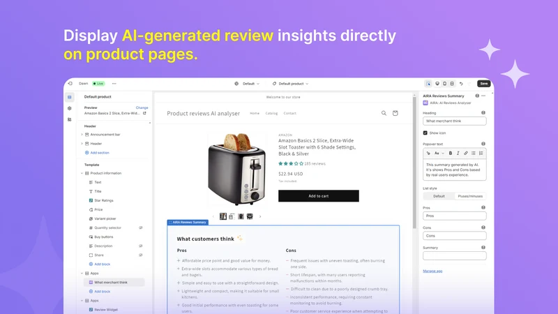 AIRA: AI Reviews Summary
