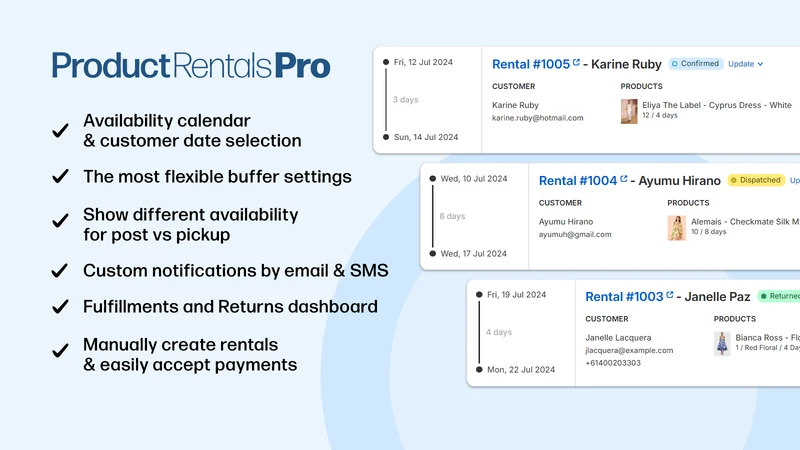 Product Rentals Pro