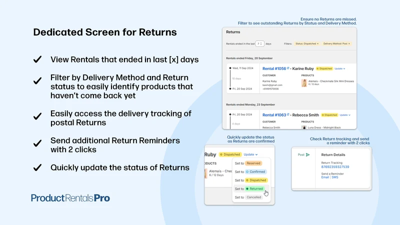 Product Rentals Pro