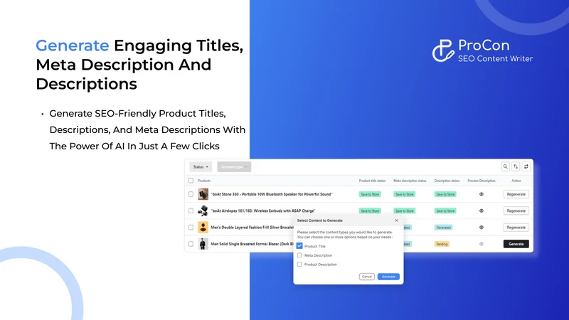 ProCon ‑ SEO Content Writer
