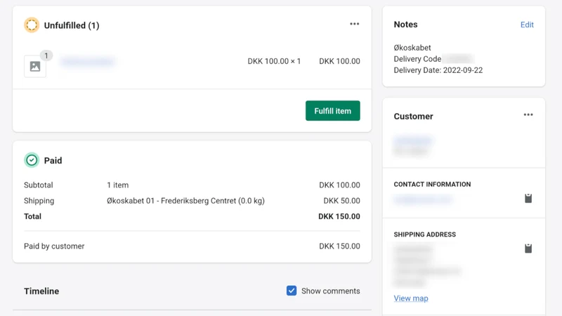 Økoskabet Delivery
