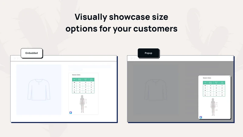 K: Size Charts & Size Guide