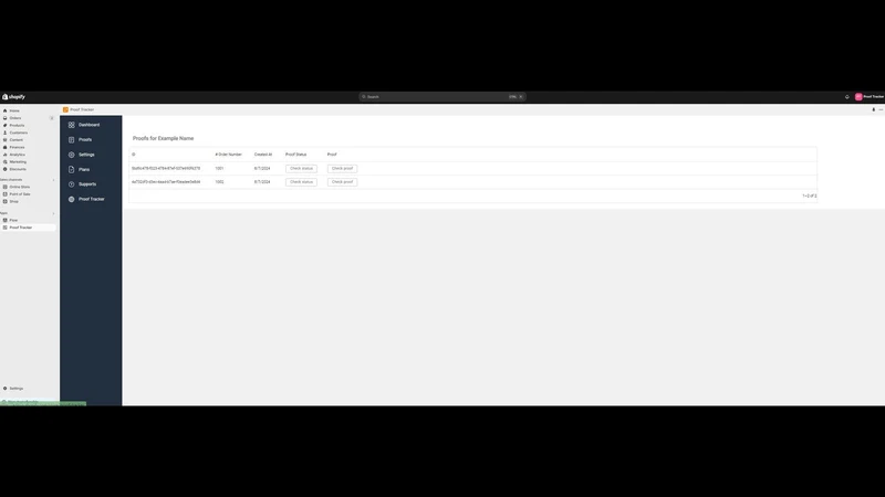 Proof Tracker