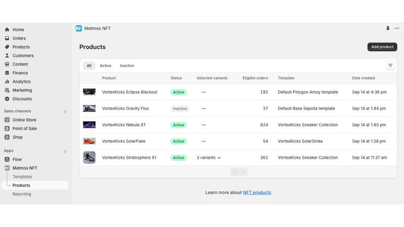 Metmos NFT Rewards