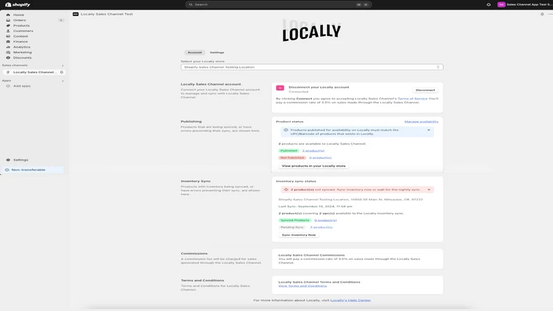 Locally Sales Channel