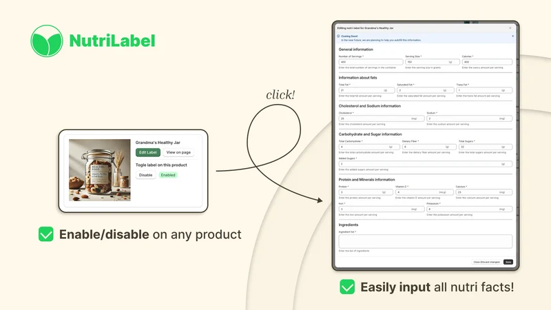 Nutri Label: Facts & Scores