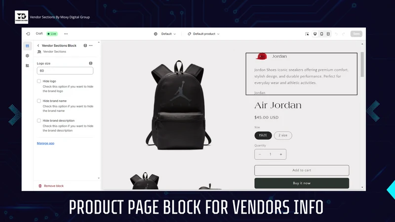 Vendor Sections by MDG