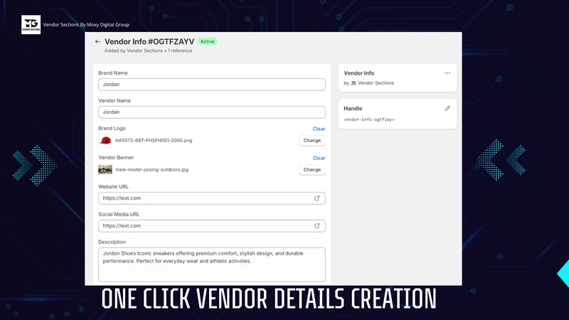 Vendor Sections by MDG