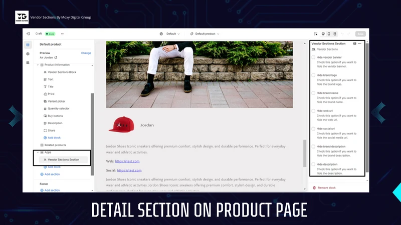 Vendor Sections by MDG