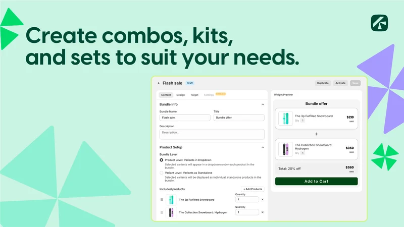 Kefi Product Bundle Builder