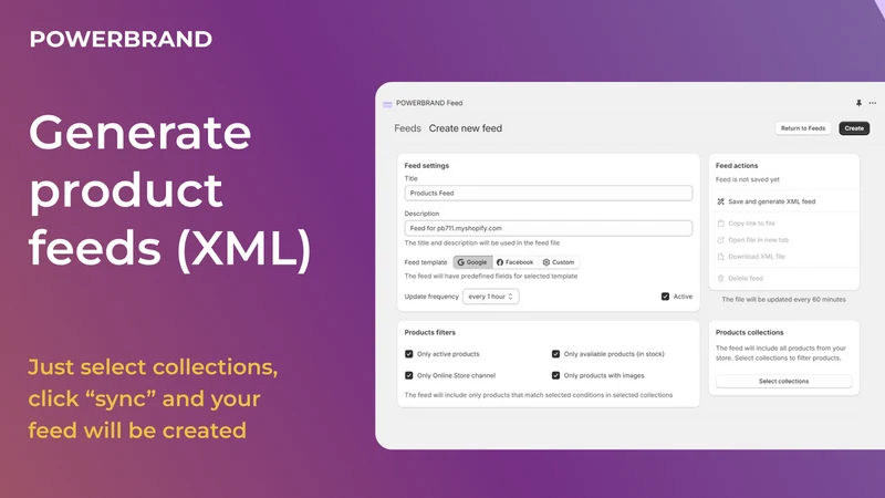 POWERBRAND XML Catalog Export