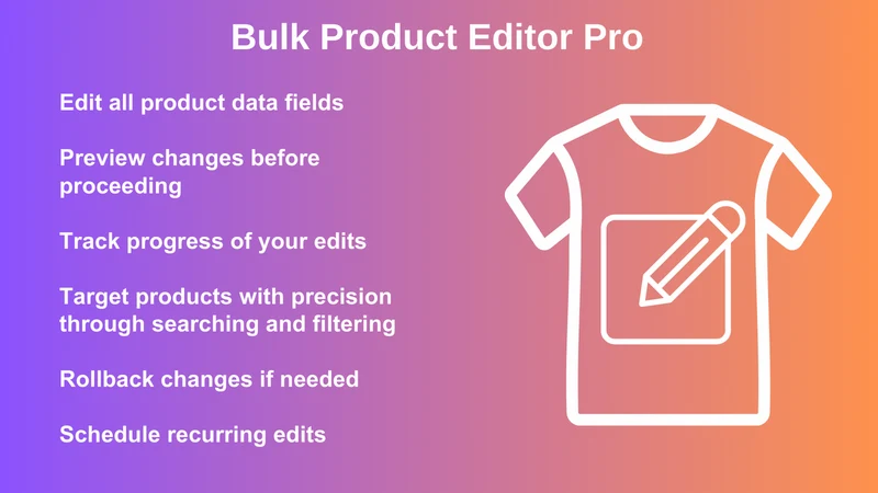 BulkEasy ‑ Product Editor