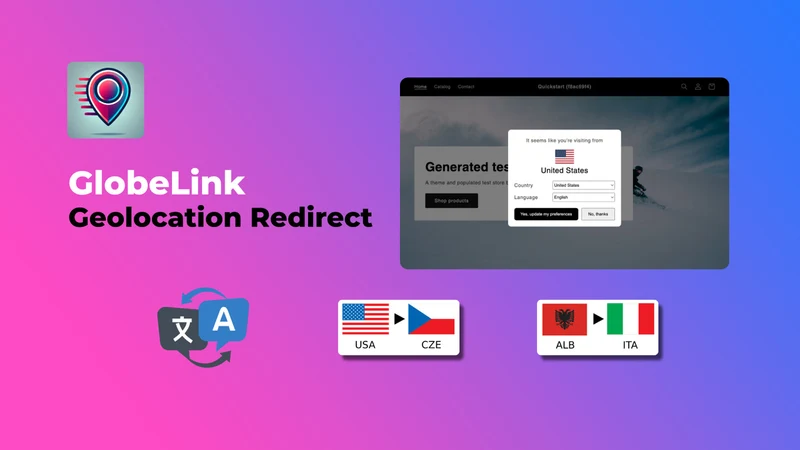GlobeLink Geolocation Redirect