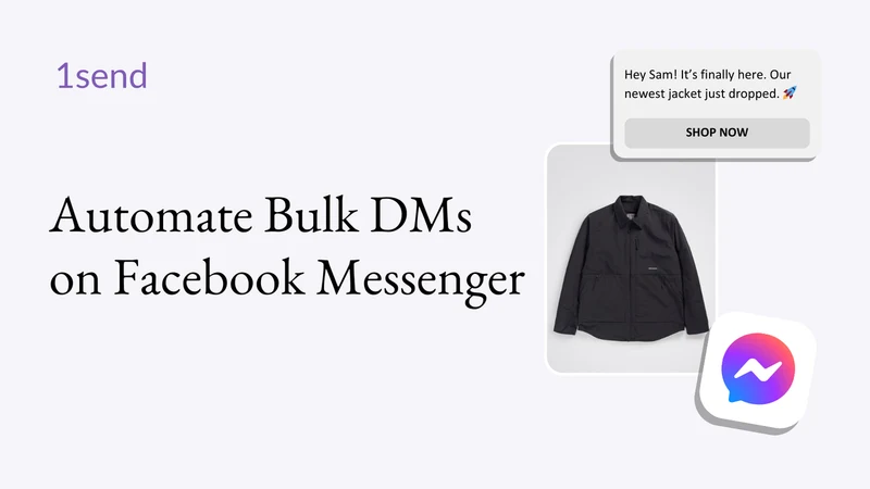 1send: Bulk Facebook Messenger