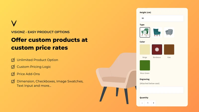 Visionz ‑ Easy Product Options