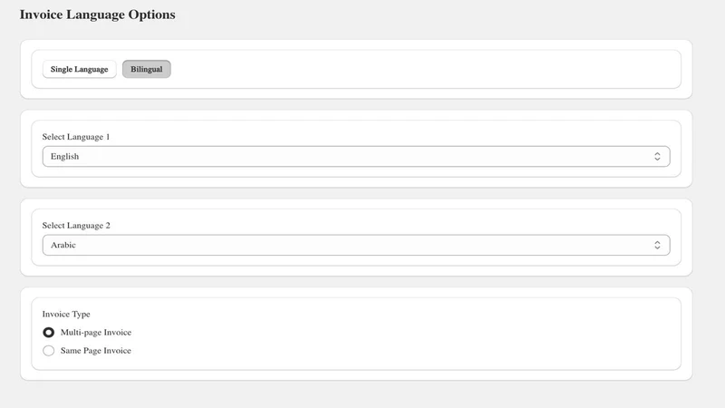 Bilinguo Order Printer Invoice