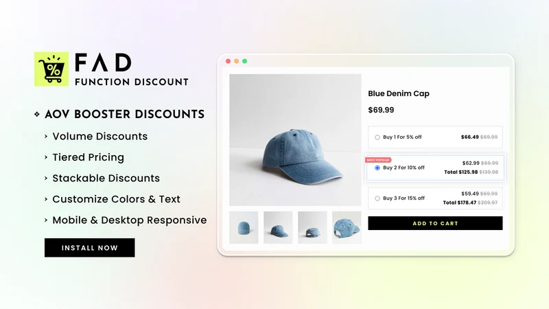 FAD: Upsell & Volume Discounts