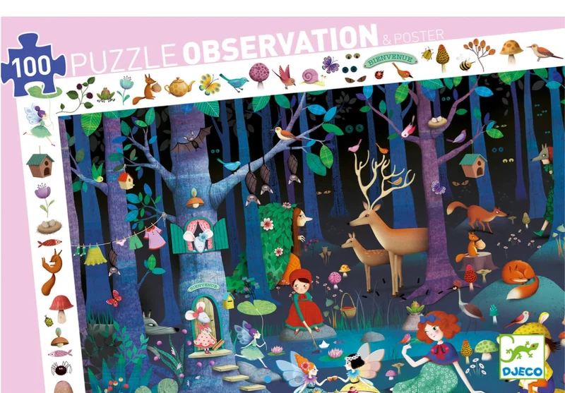 Puzzle Observación Bosque Encantado - Djeco