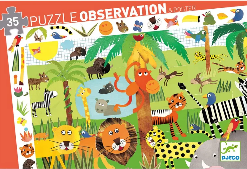 Puzzle Observación La Jungla - Djeco