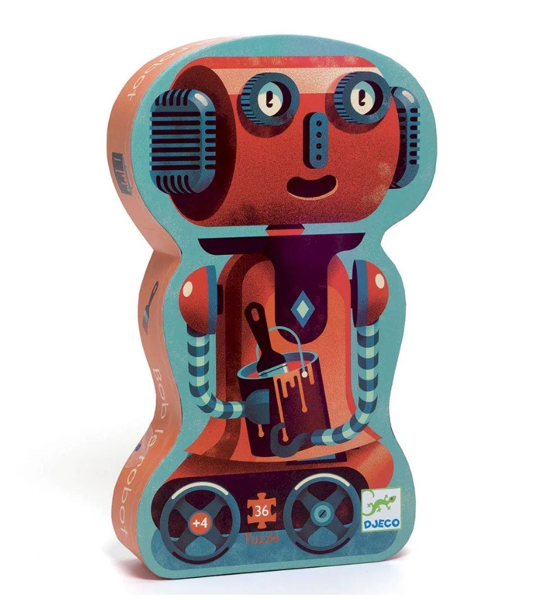 Puzzle Silueta Robot - Djeco