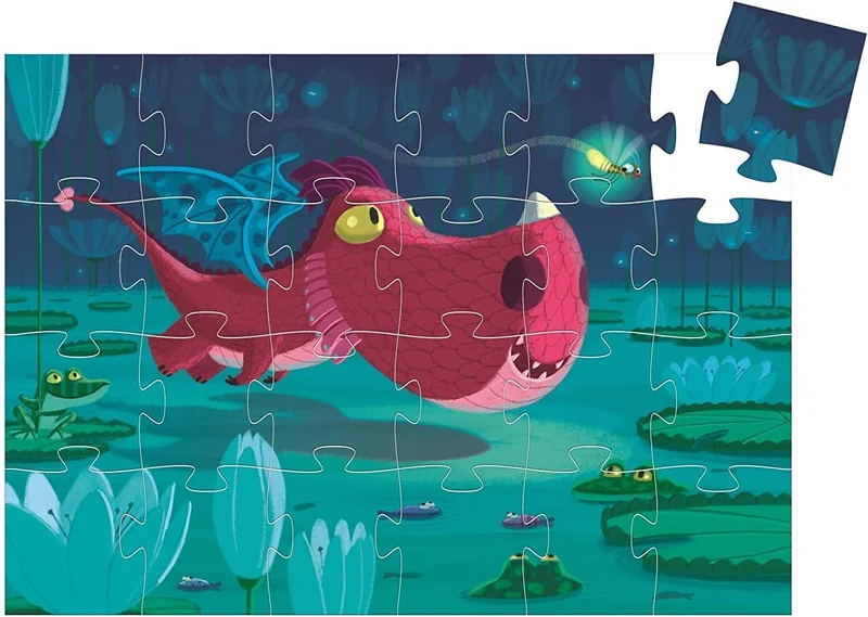 Puzzle silueta Edmond el Dragón - Djeco