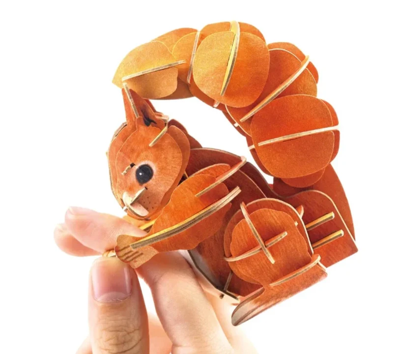Mini puzzle Ardilla 3D - mierEdu