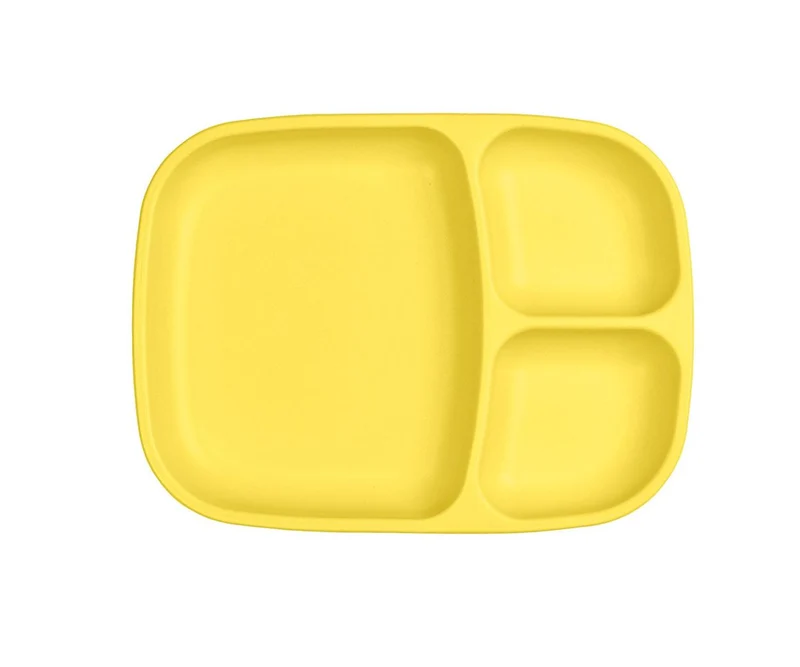 Plato Grande Compartimentos Replay Amarillo Limón