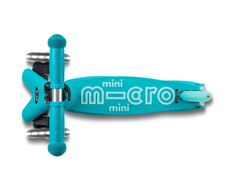 Patinete Mini Micro Deluxe Plegable Aqua Luces LED