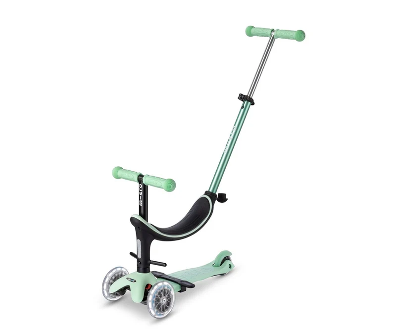 Patinete Mini2Grow Deluxe LED Menta