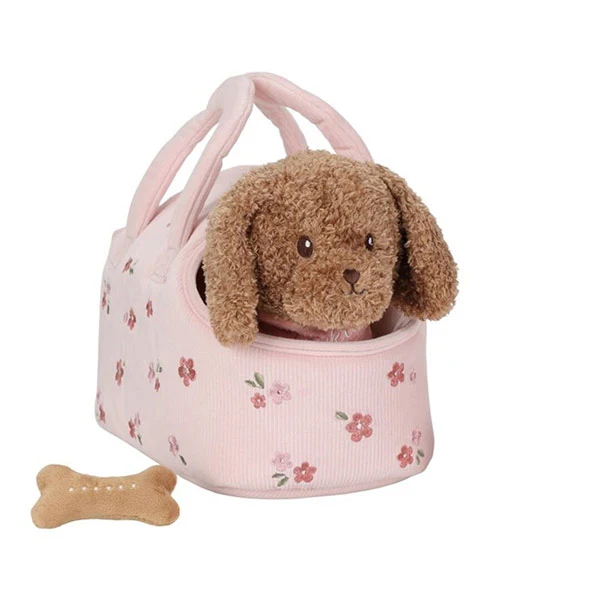 Perrito Peluche Jackie Con Bolsa Little Dutch