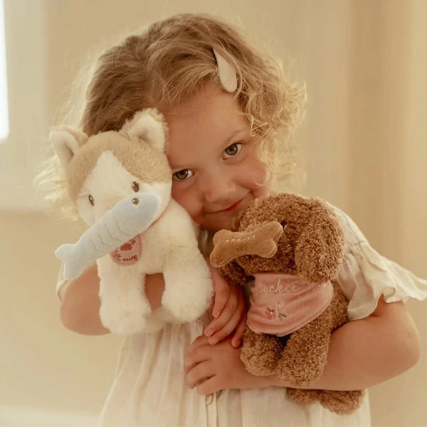 Perrito Peluche Jackie Con Bolsa Little Dutch