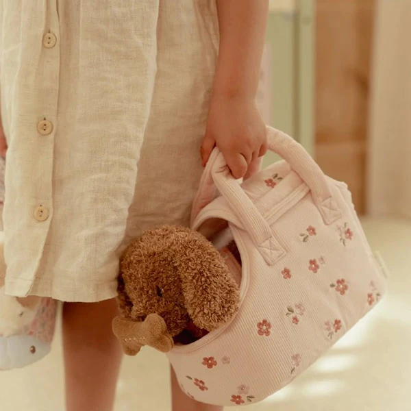 Perrito Peluche Jackie Con Bolsa Little Dutch