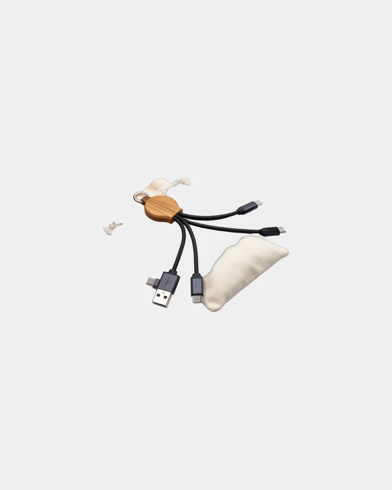 Llavero cable reciclado LED Bluetech para personalizar